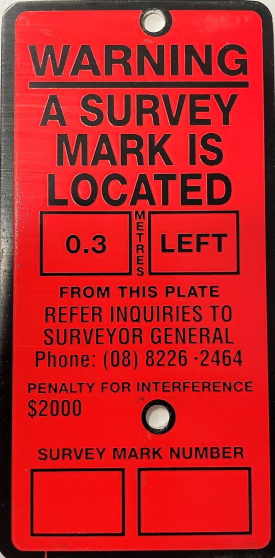 Photo: Indicator plate